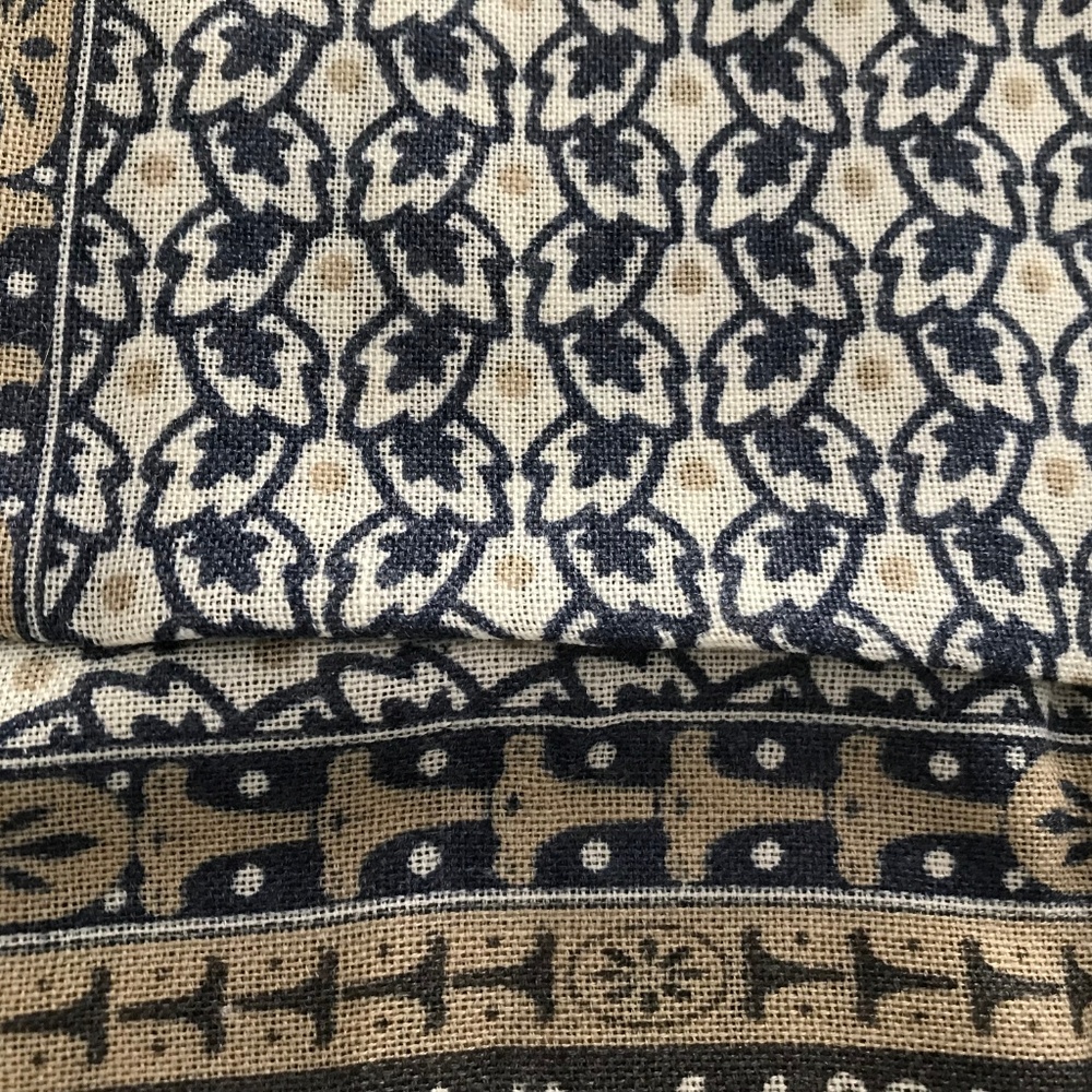 Talbots Multi-Color Pattern Wool & Rayon Scarf - image 4